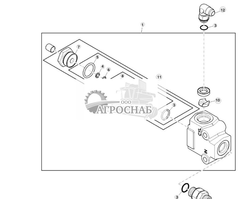 Клапан регулирования расхода  клапан управления заглублением - ST403644 13.jpg